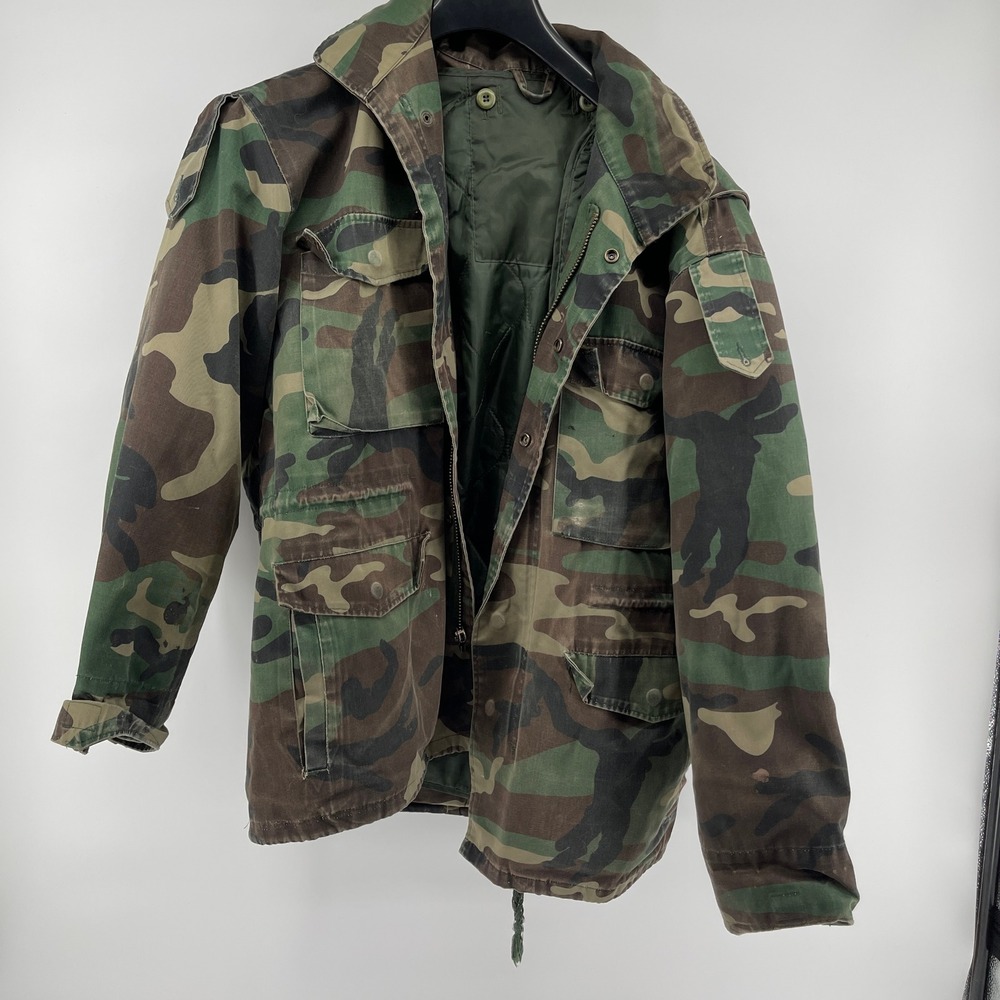 US Military Field Jacket WR Woodland Camo OG-107 Standard Issue NXP 1977